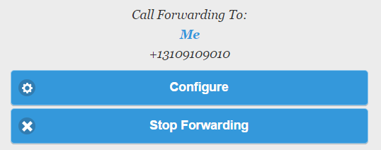 show call forwarding settings